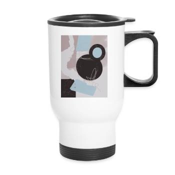 Image abstraite - trouvez votre amour - Tasse isotherme avec poignée - blanc - Devant