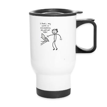 My work - Thermobecher mit Tragegriff - Weiß - Vorne
