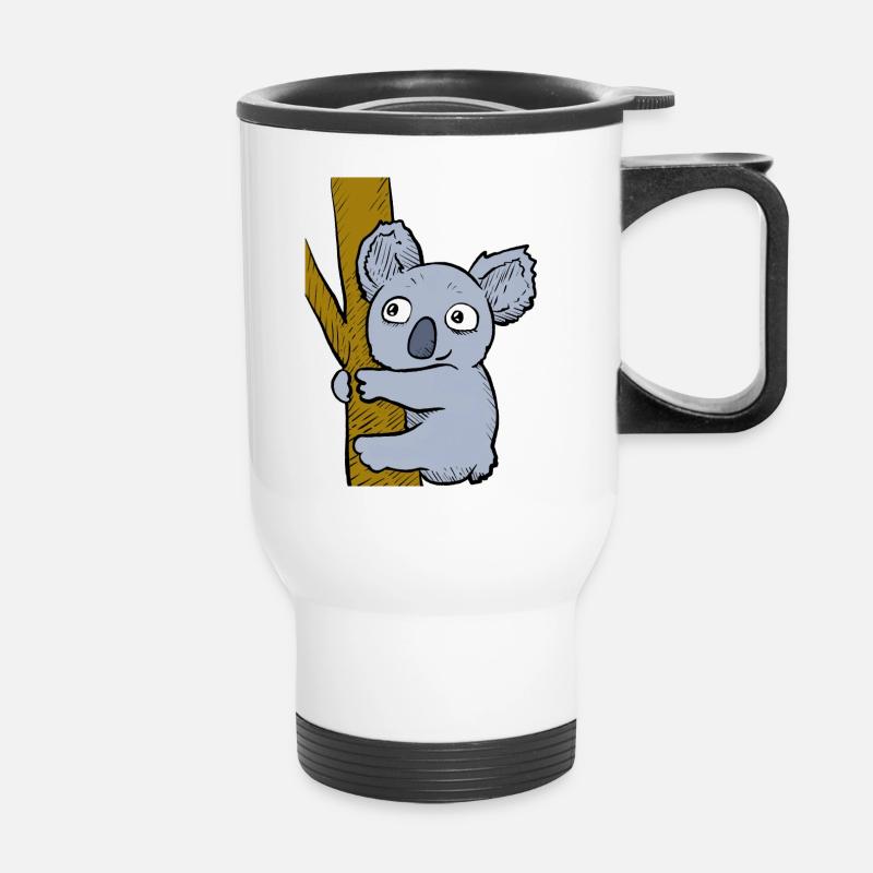 Cheeky Koala - Thermal mug with handle - white