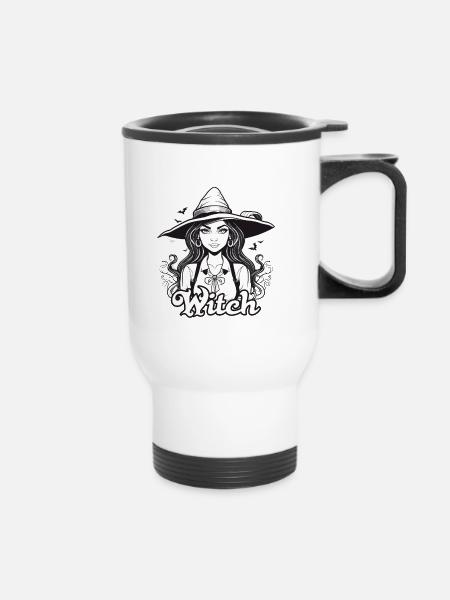 Witch - Thermobecher mit Tragegriff - Weiß