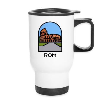 Rome - Colosseum - Thermal mug with handle - white - Front