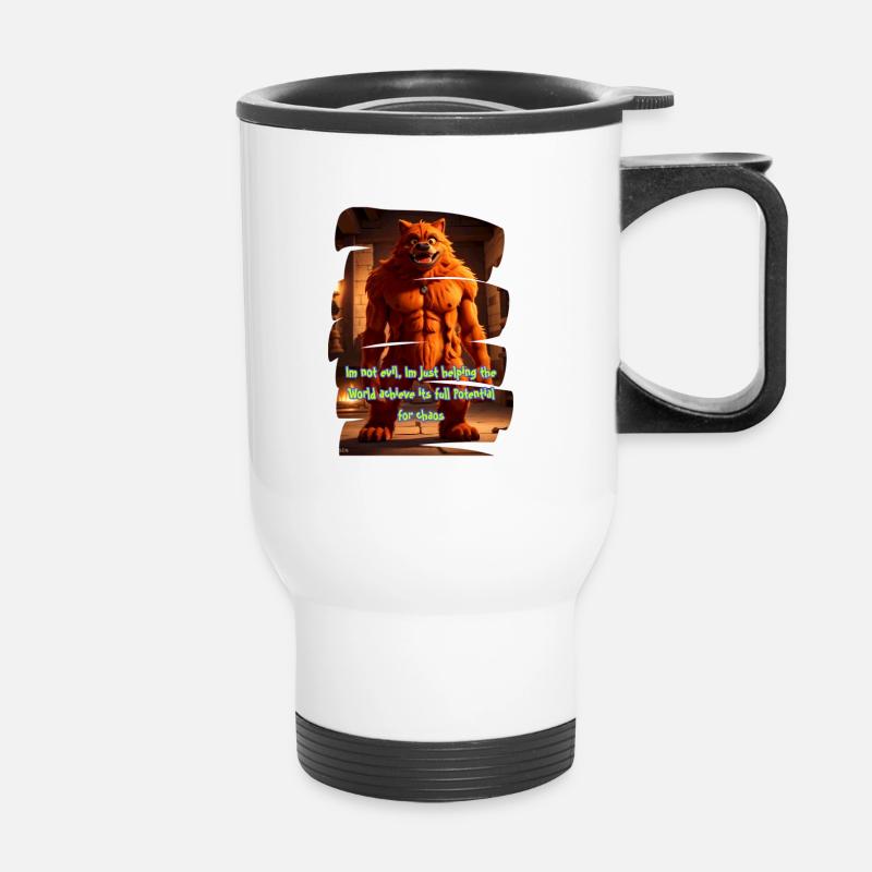 Monster 16 - Thermobecher mit Tragegriff - Weiß