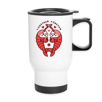 Together forever - Thermal mug with handle - white - Front