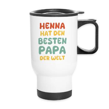 Baby Henna - Thermobecher mit Tragegriff - Weiß - Vorne