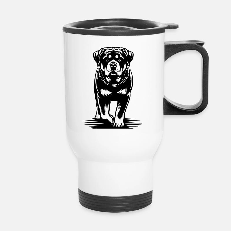 Rottweiler - Tasse isotherme avec poignée - blanc