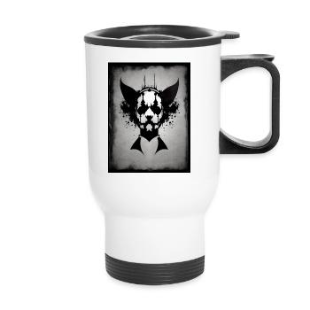 My Friend Jasper - Thermal mug with handle - white - Front
