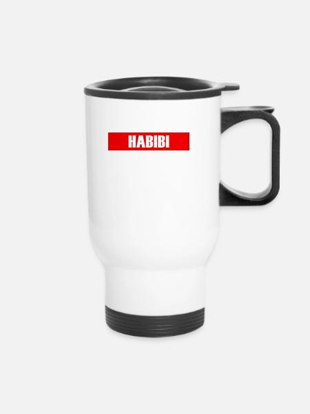 Habibi - Thermobecher mit Tragegriff - Weiß