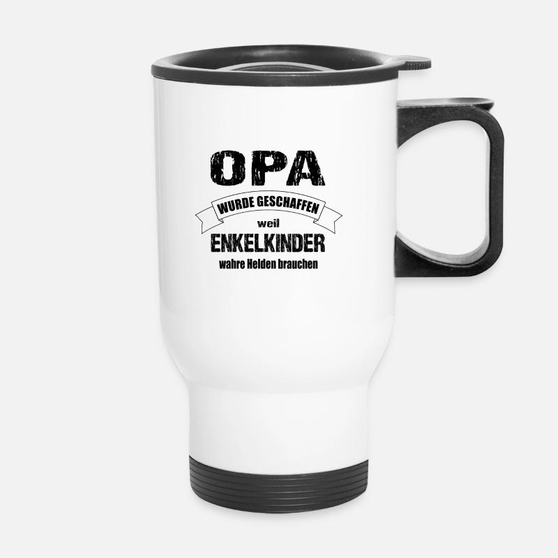 Opa - Thermobecher mit Tragegriff - Weiß
