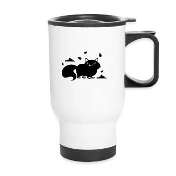 Fox Animal Zoo Animal Lovers Nature Conservation - Thermal mug with handle - white - Front