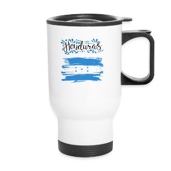 Honduras Flag Pride Gift - Thermal mug with handle - white - Front