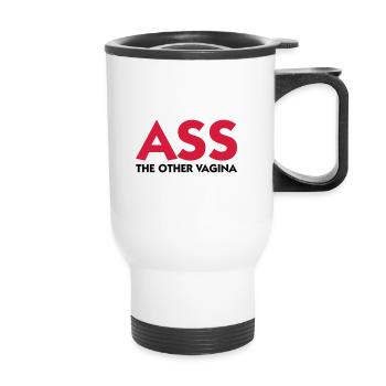 Ass: L autre vagin! - Tasse isotherme avec poignée - blanc - Devant