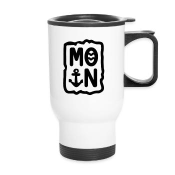 Moin - Thermobecher mit Tragegriff - Weiß - Vorne