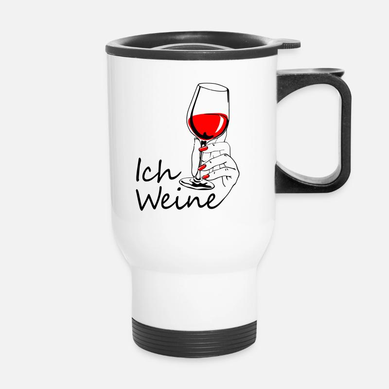 I'm crying - Thermal mug with handle - white