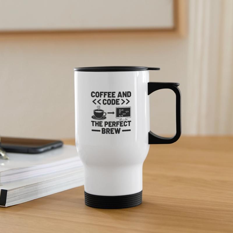 Kaffee-Codierung Programmierer Programmierer Entwickler Nerd Coff Thermobecher mit Tragegriff