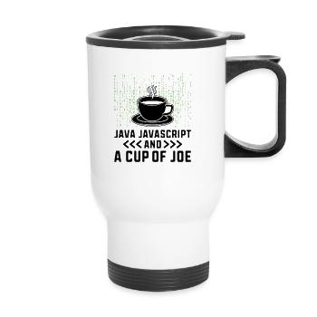 Kaffee-Codierung Programmierer Programmierer Entwickler Nerd Coff - Thermobecher mit Tragegriff - Weiß - Vorne