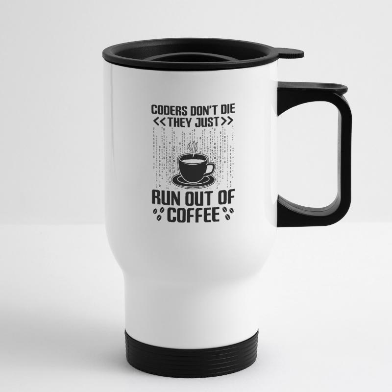 Coffee Coding Programmer Coder Developer Nerd Coff Thermal mug with handle