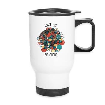Parapente Gleitschirm Paragleiter Parapente - Tasse isotherme avec poignée - blanc - Devant