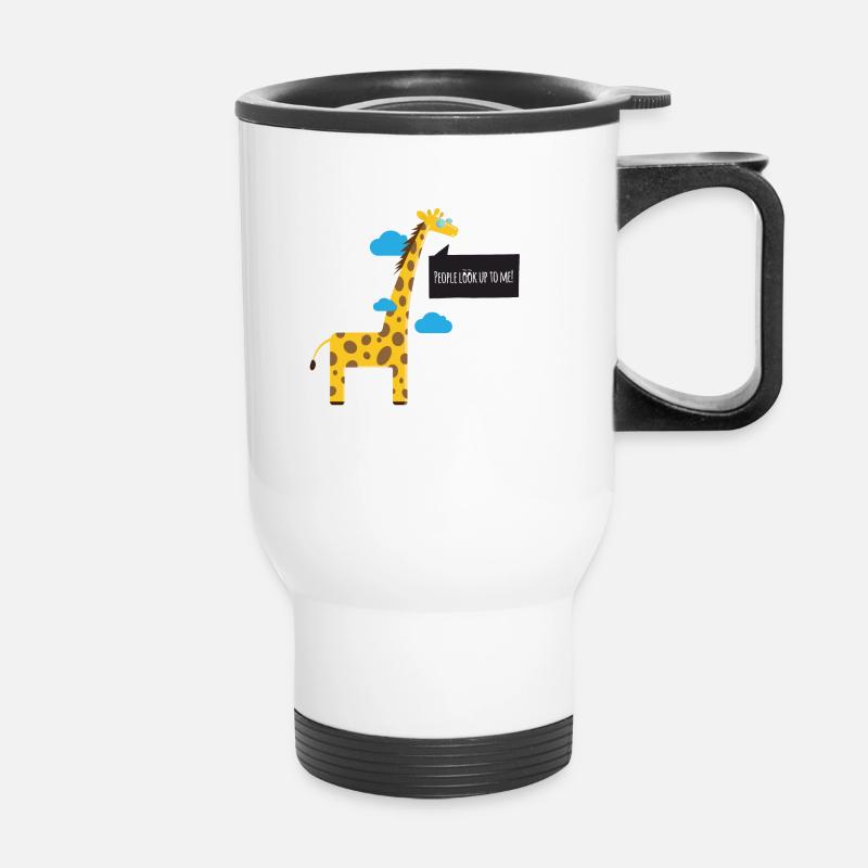 Cool Giraffe - Thermal mug with handle - white