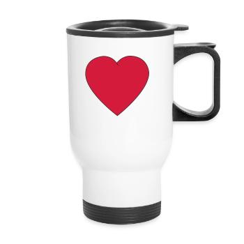 I like - Thermal mug with handle - white - Front