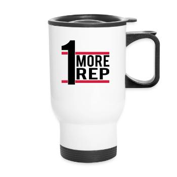 1 More Rep - Thermal mug with handle - white - Front