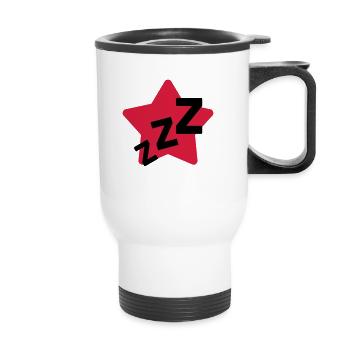 Ronfler / Ronfleur / Ronfleuse / Ronflement - Tasse isotherme avec poignée - blanc - Devant