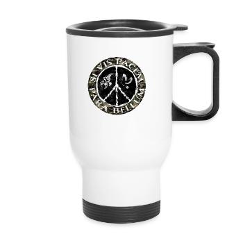 Design for Peace - Thermal mug with handle - white - Front