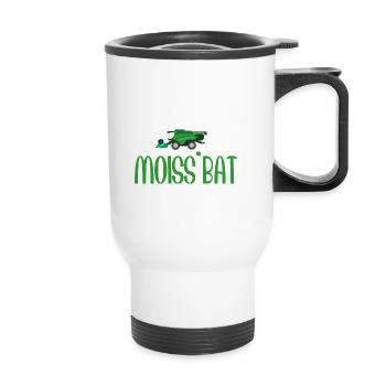 Pas le temps j ai moiss'bat cadeau agriculteur - Tasse isotherme avec poignée - blanc - Devant