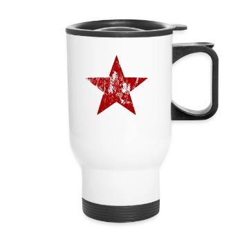 Star - Thermal mug with handle - white - Front