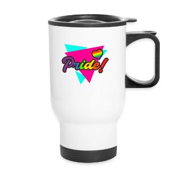 Fierté gaie - Tasse isotherme avec poignée - blanc - Devant