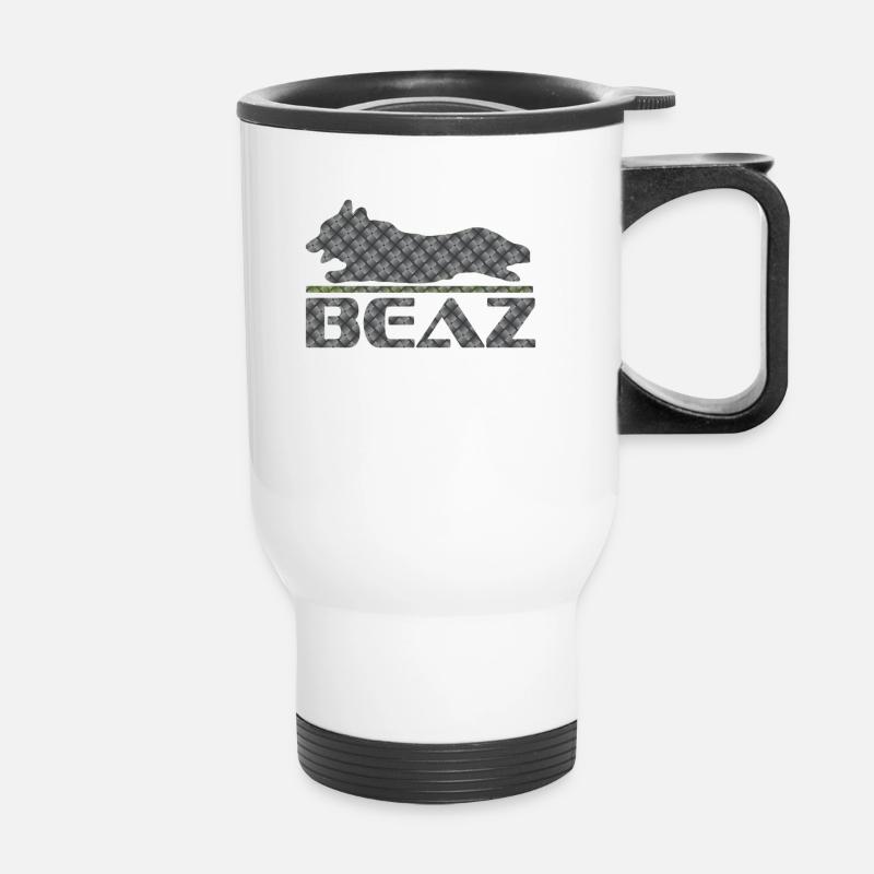 BEAZ Logo 002 - Thermobecher mit Tragegriff - Weiß