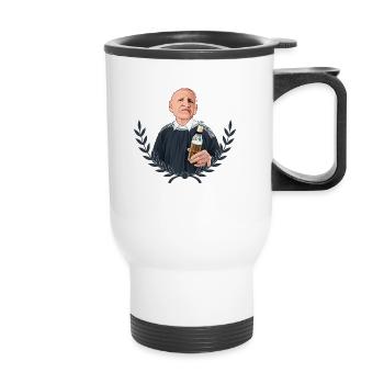 Rieser Grantler // Illustration - Thermobecher mit Tragegriff - Weiß - Vorne
