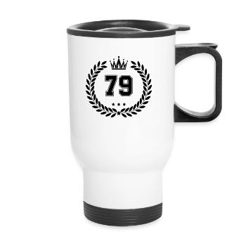 wappen 79 - Thermobecher mit Tragegriff - Weiß - Vorne