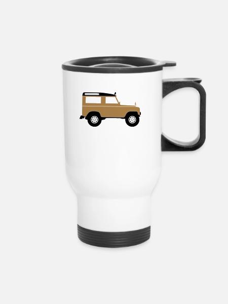 Sports Utility Vehicle SUV - Tasse isotherme avec poignée - blanc