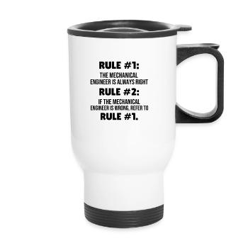 Mechanical Engineer Gift Mechanical Engineering Student - Thermal mug with handle - white - Front
