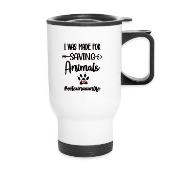 Vétérinaire vétérinaire médecin vétérinaire - Tasse isotherme avec poignée - blanc - Devant