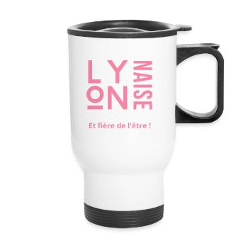 Lyonnaise - Tasse isotherme avec poignée - blanc - Devant