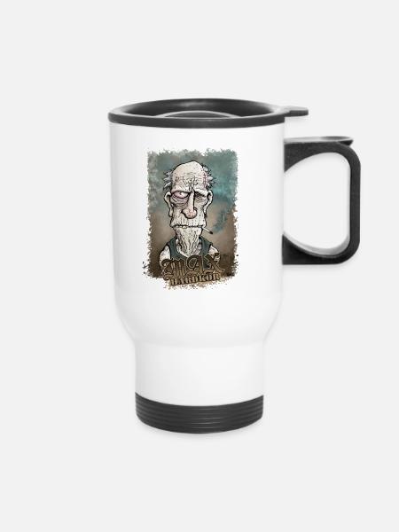 Alt Max Hardkor - Thermobecher mit Tragegriff - Weiß
