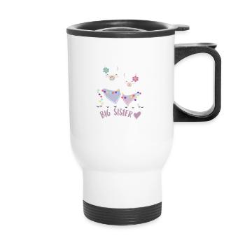 sœur - Tasse isotherme avec poignée - blanc - Devant