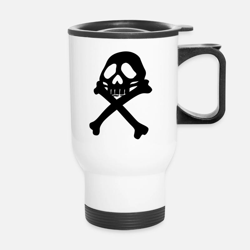 Pirate - Tasse isotherme avec poignée - blanc