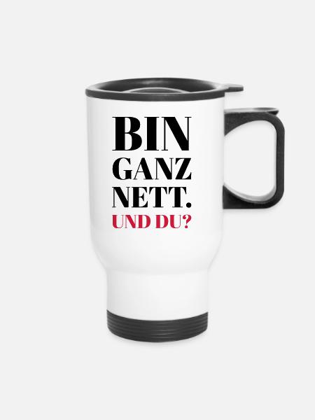 Nett - Thermobecher mit Tragegriff - Weiß