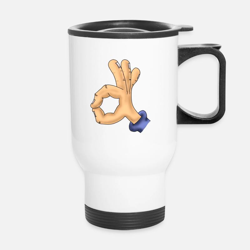 Perfect - Thermal mug with handle - white