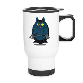 Katzenstark - Tasse isotherme avec poignée - blanc - Devant