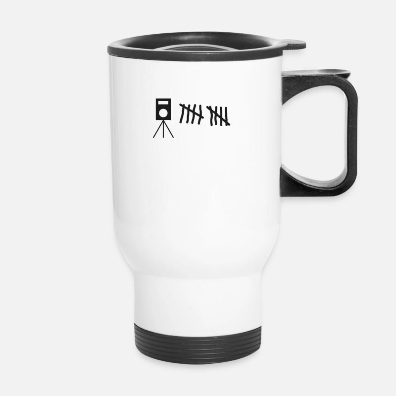 Speed Camera Highway Speed Tire Tuning - Thermal mug with handle - white