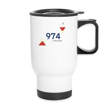 974 the meeting - Thermal mug with handle - white - Front