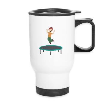 Trampoline - Tasse isotherme avec poignée - blanc - Devant