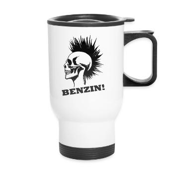 Benzin Grey - Thermobecher mit Tragegriff - Weiß - Vorne