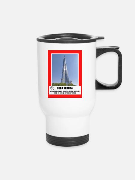 Burj Khalifa - Thermobecher mit Tragegriff - Weiß