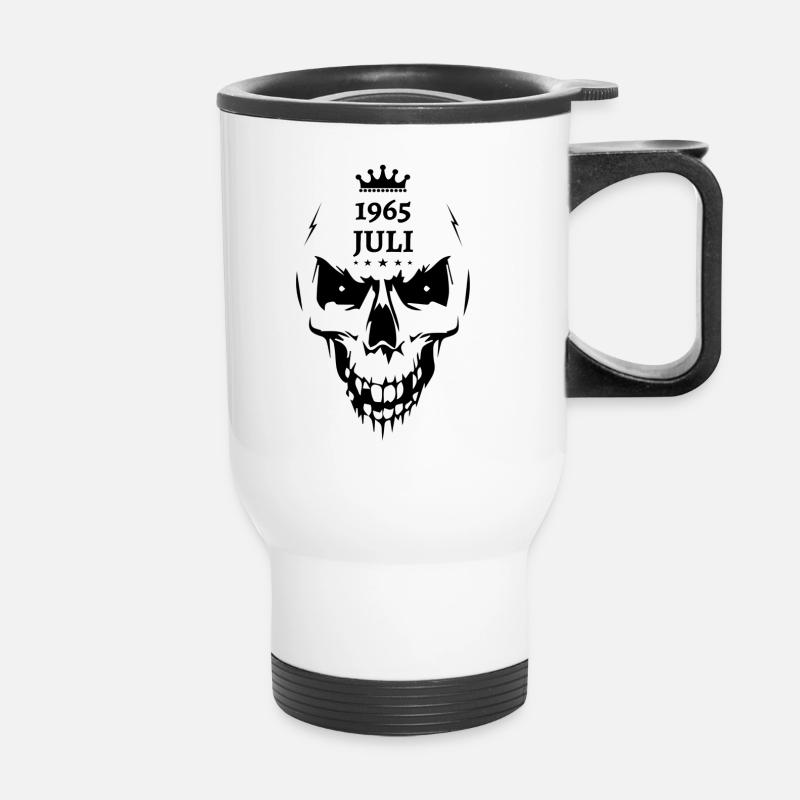 July 1965 Skull - Thermal mug with handle - white