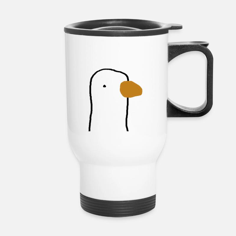 duck - Thermal mug with handle - white