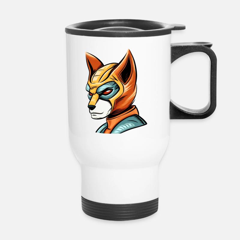 Superfox - Thermal mug with handle - white